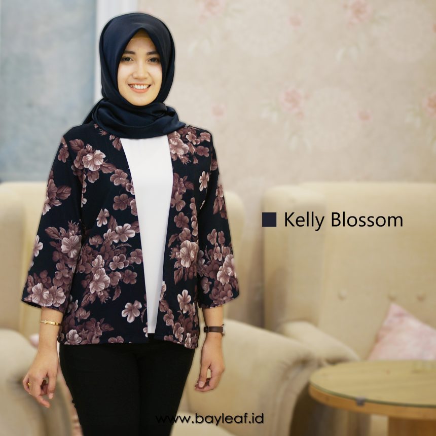 Kelly Blossom Outer Lengan Panjang by Bayleaf