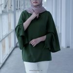 Nandia Army 2 Blouse by Bayleaf