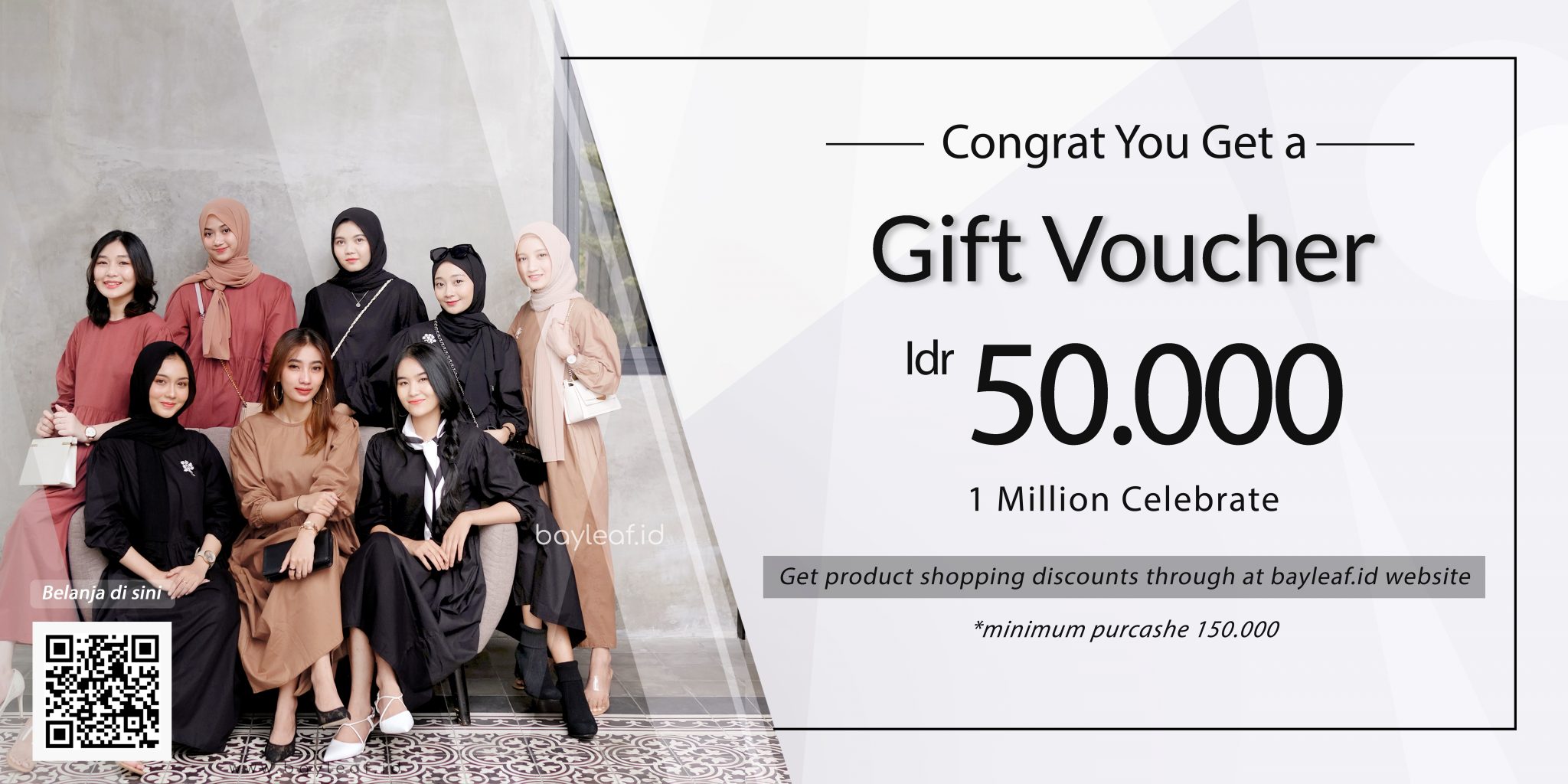 E- Voucher 1 Million Celebrate - bayleaf.id
